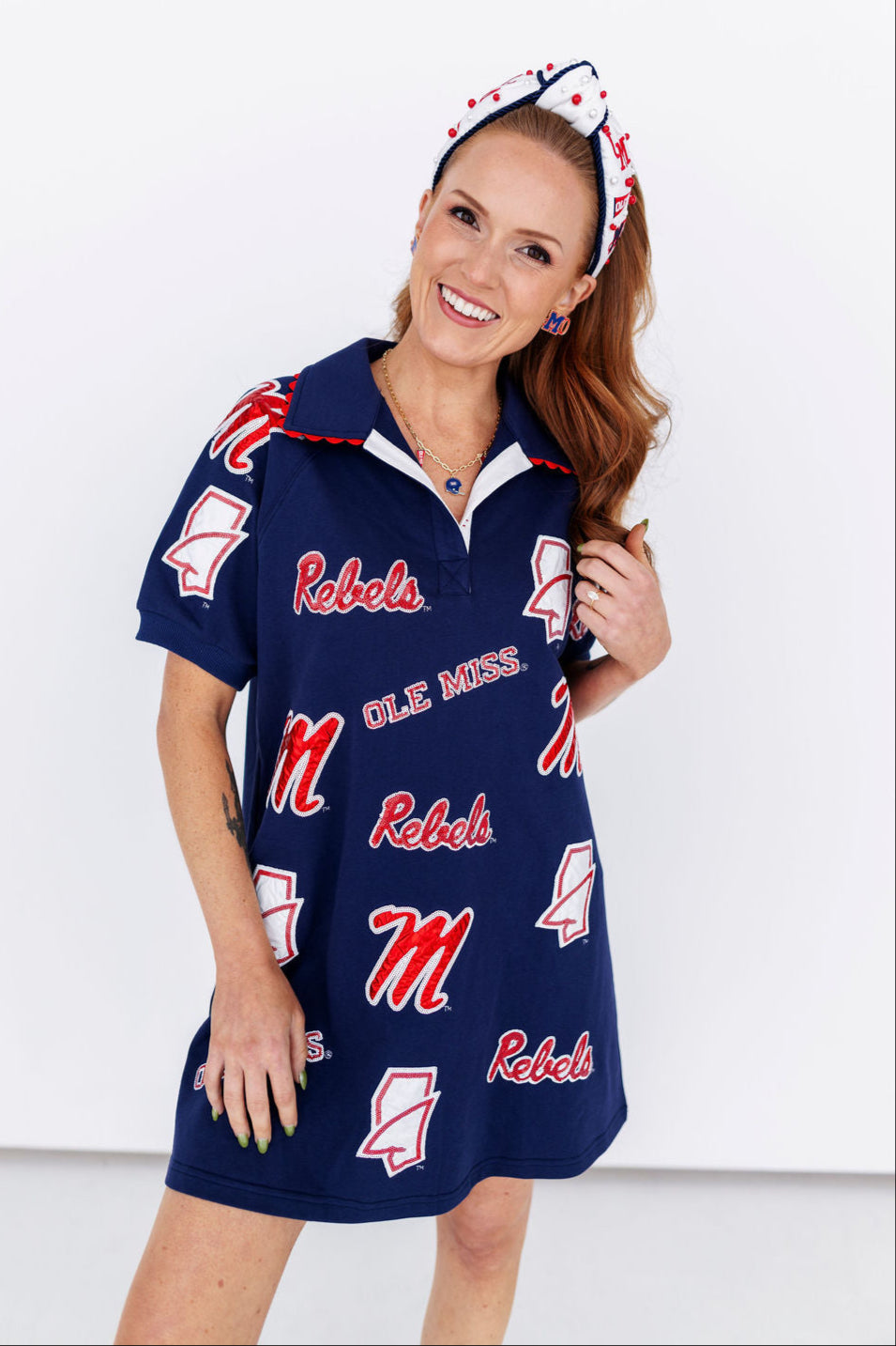 Ole Miss Logo Patch Dress