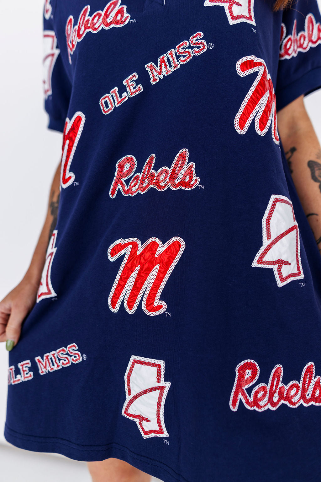 Ole Miss Logo Patch Dress