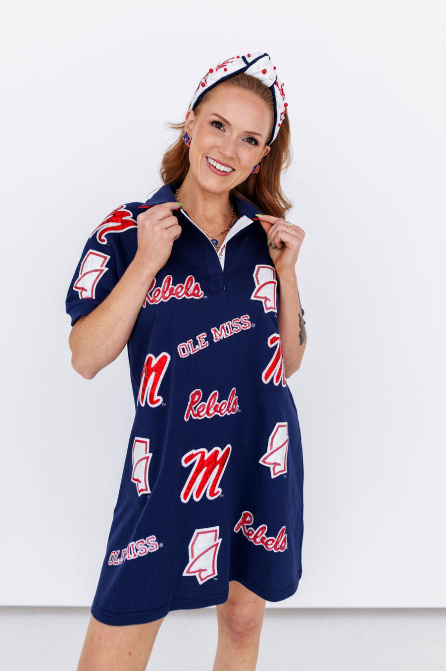 Ole Miss Logo Patch Dress