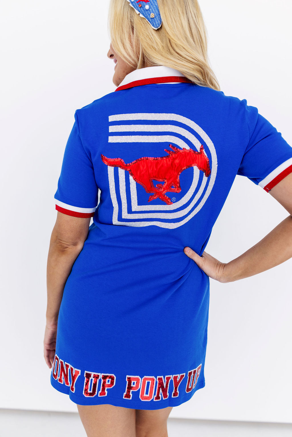 SMU BC Club Dress with Mustang