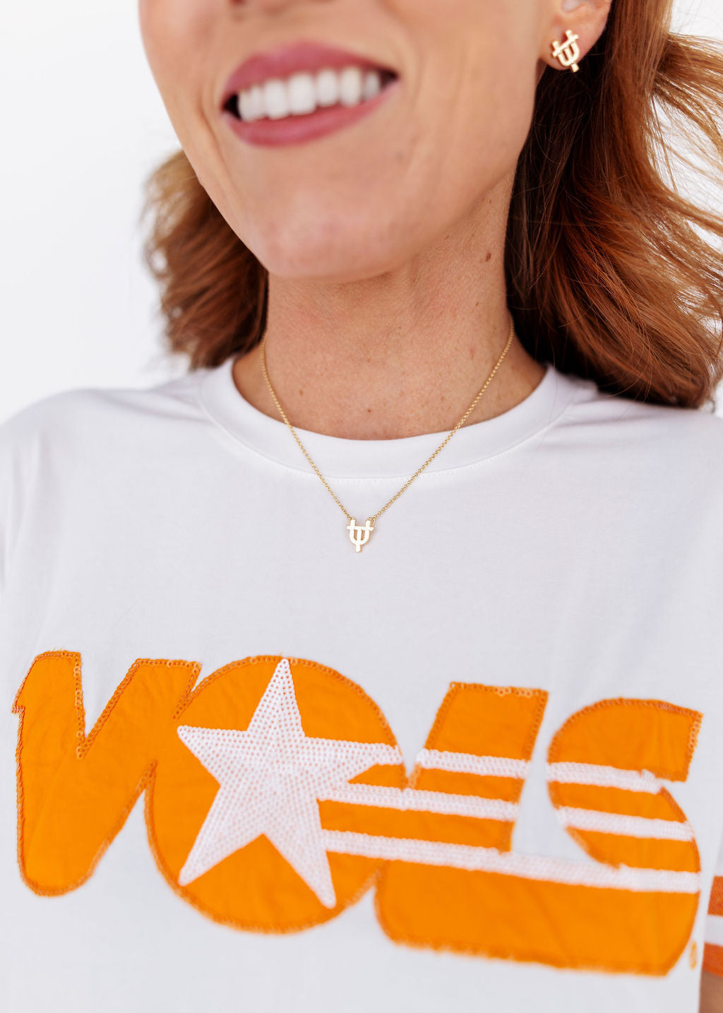 College Vault Tennessee Stud & Necklace Set