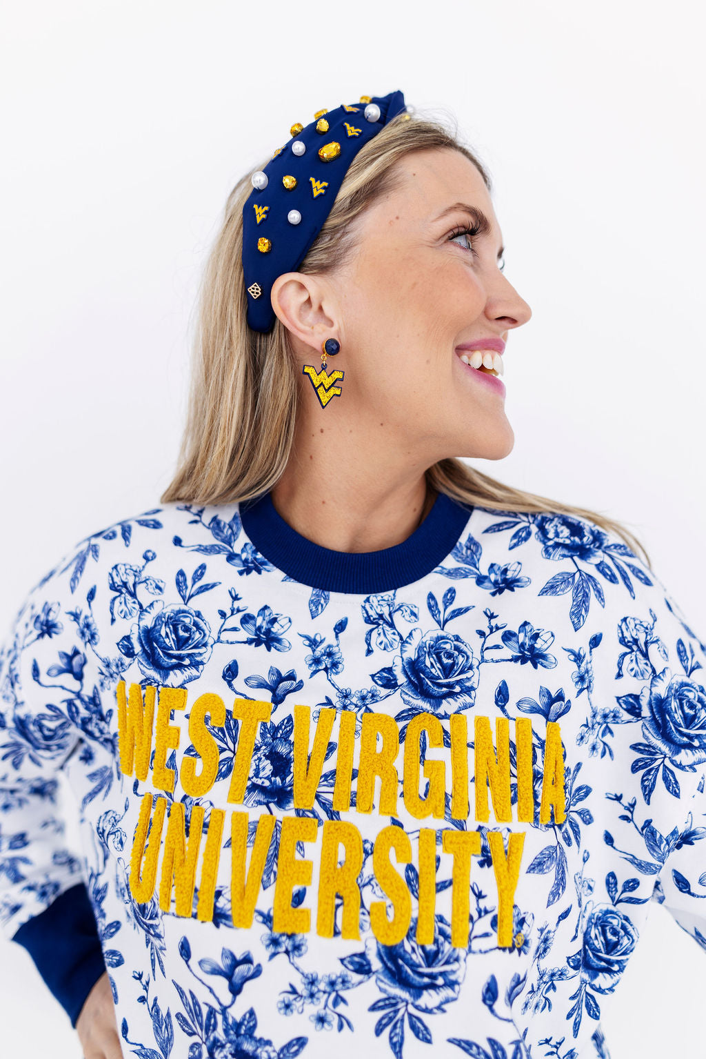 West Virginia Mini Logo Earrings