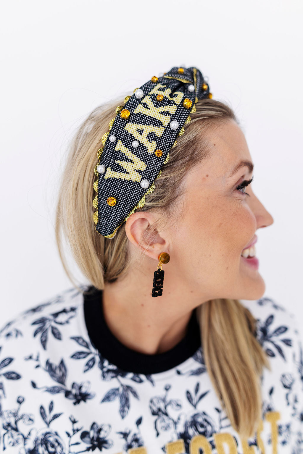 Wake Forest Adult Size WAKE FOREST Cross Stitch Headband