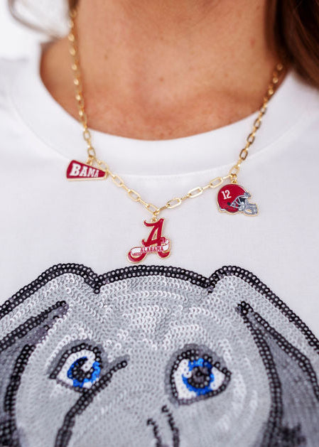 College Vault Alabama Charm Necklace