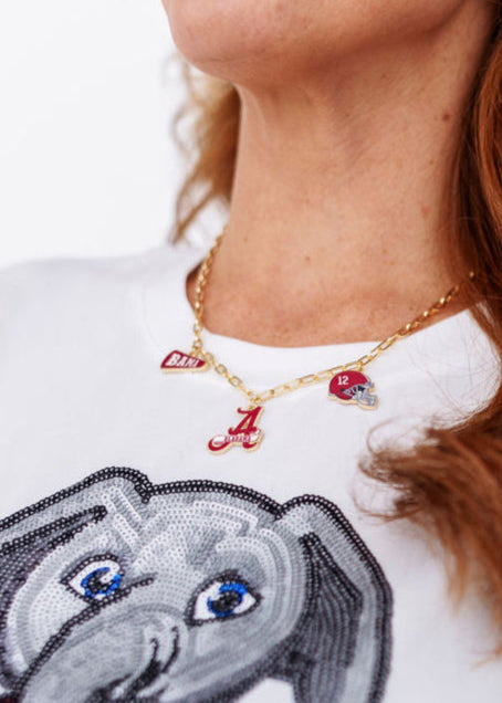 College Vault Alabama Charm Necklace