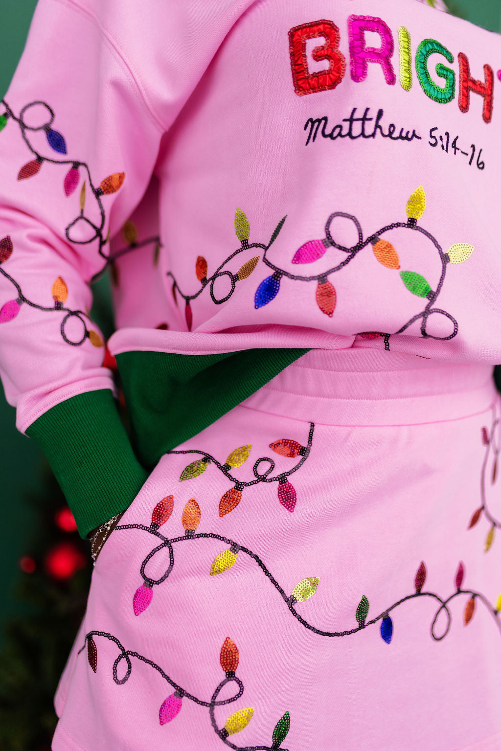 Merry & Bright Christmas Lights Skirt/Skort