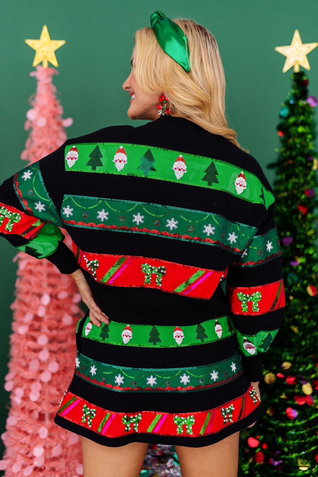 BC Christmas Ribbon Stripe Skirt/Skort