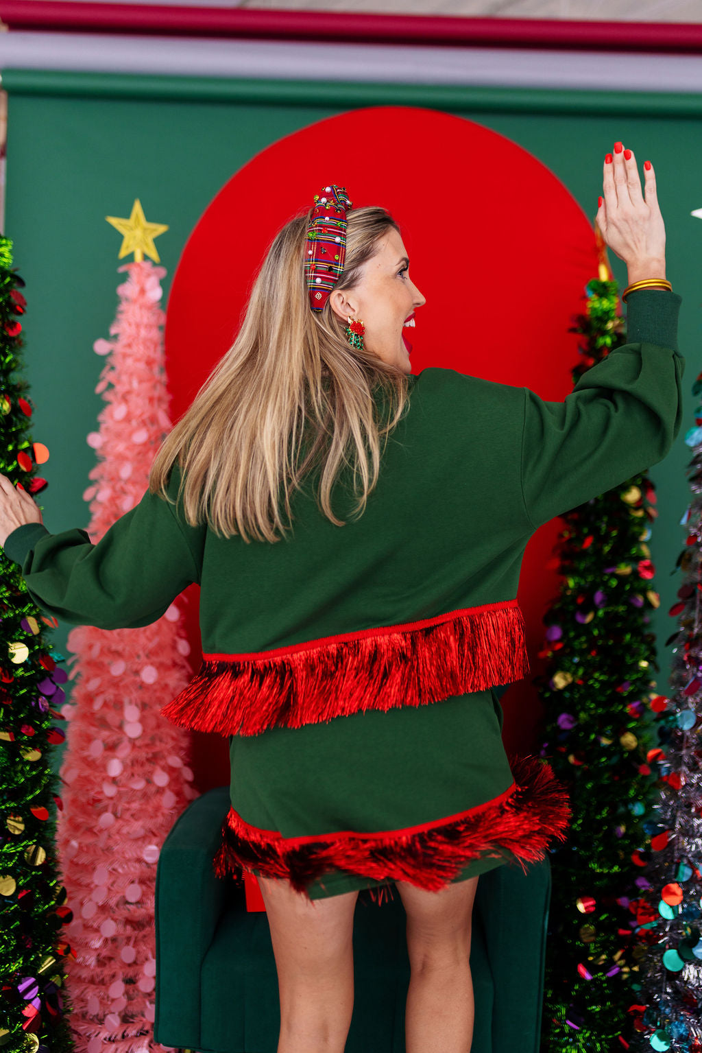 Merry & Bright Tinsel Fringe Sweatshirt