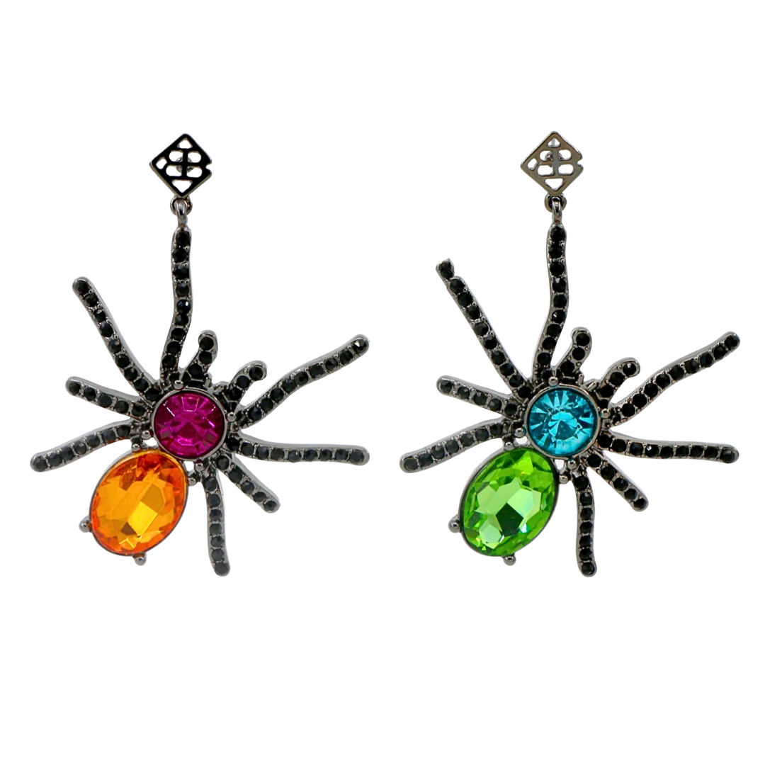 Rainbow Spiders Earrings