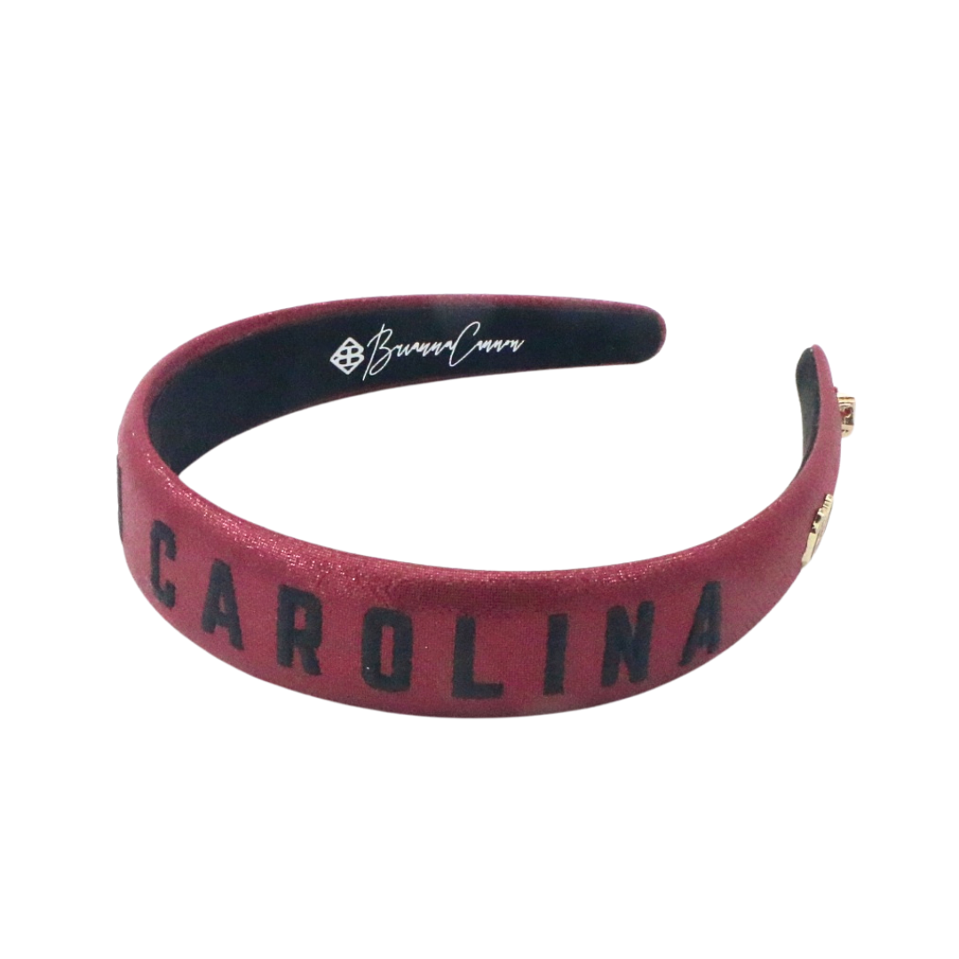 University of South Carolina Garnet Thin Embroidered Headband