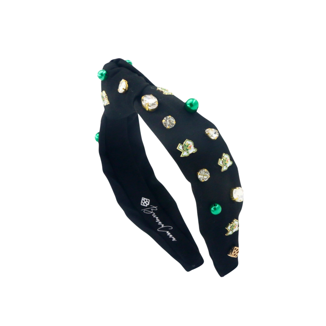 Child Size Southlake Carroll Logo Headband With Pearls and Crystals