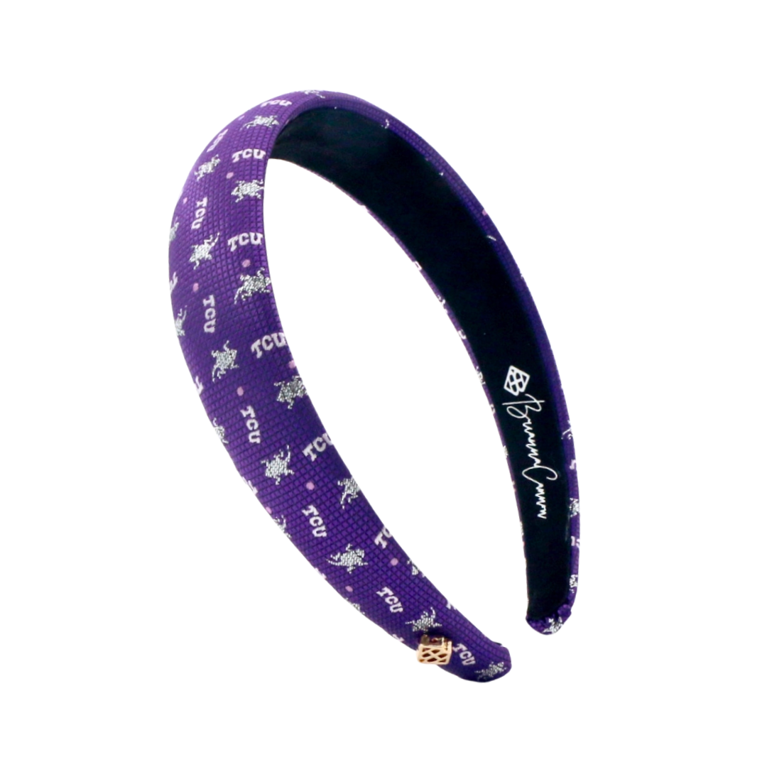 TCU Purple Woven Thin Headband