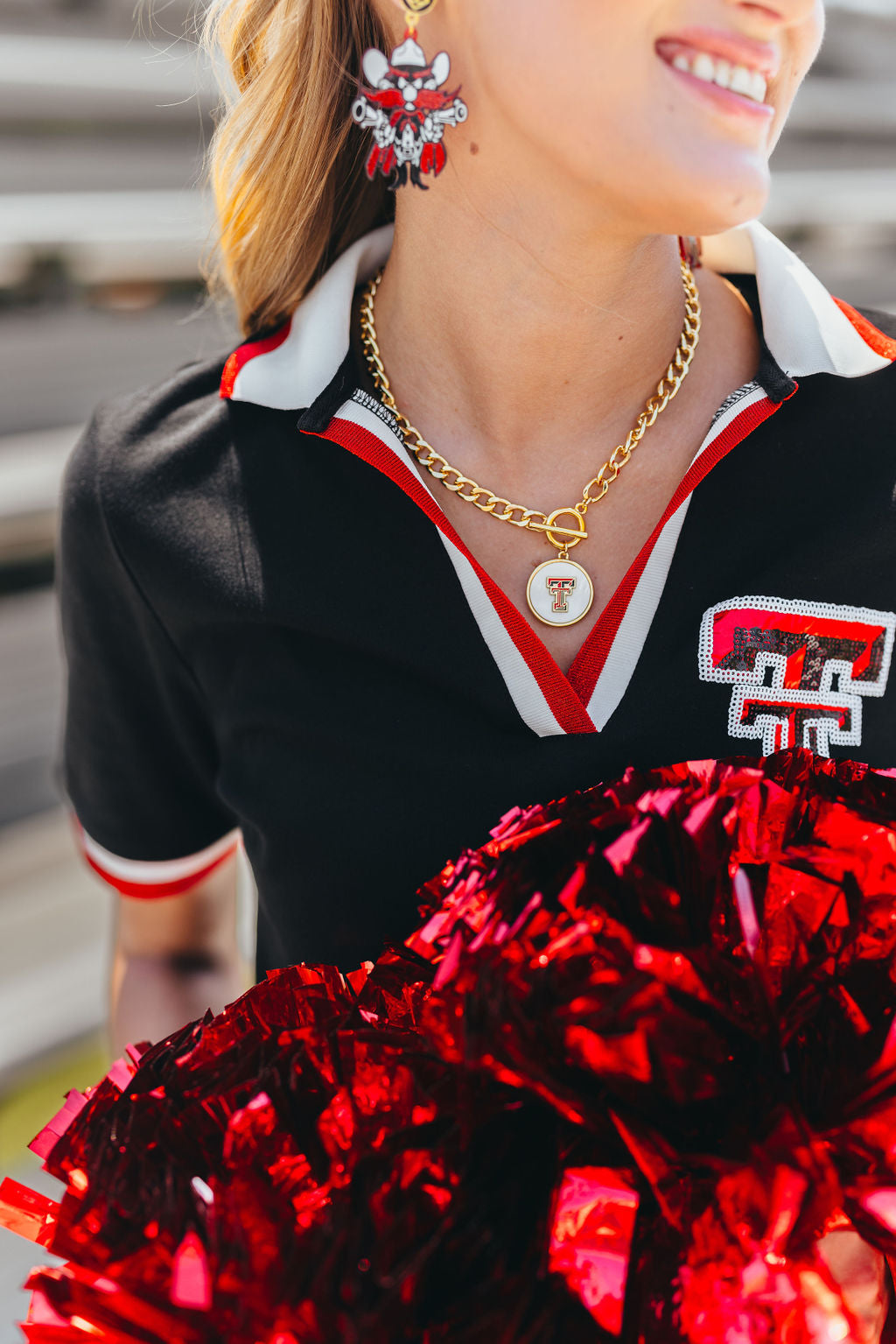 Texas Tech Logo  Necklace