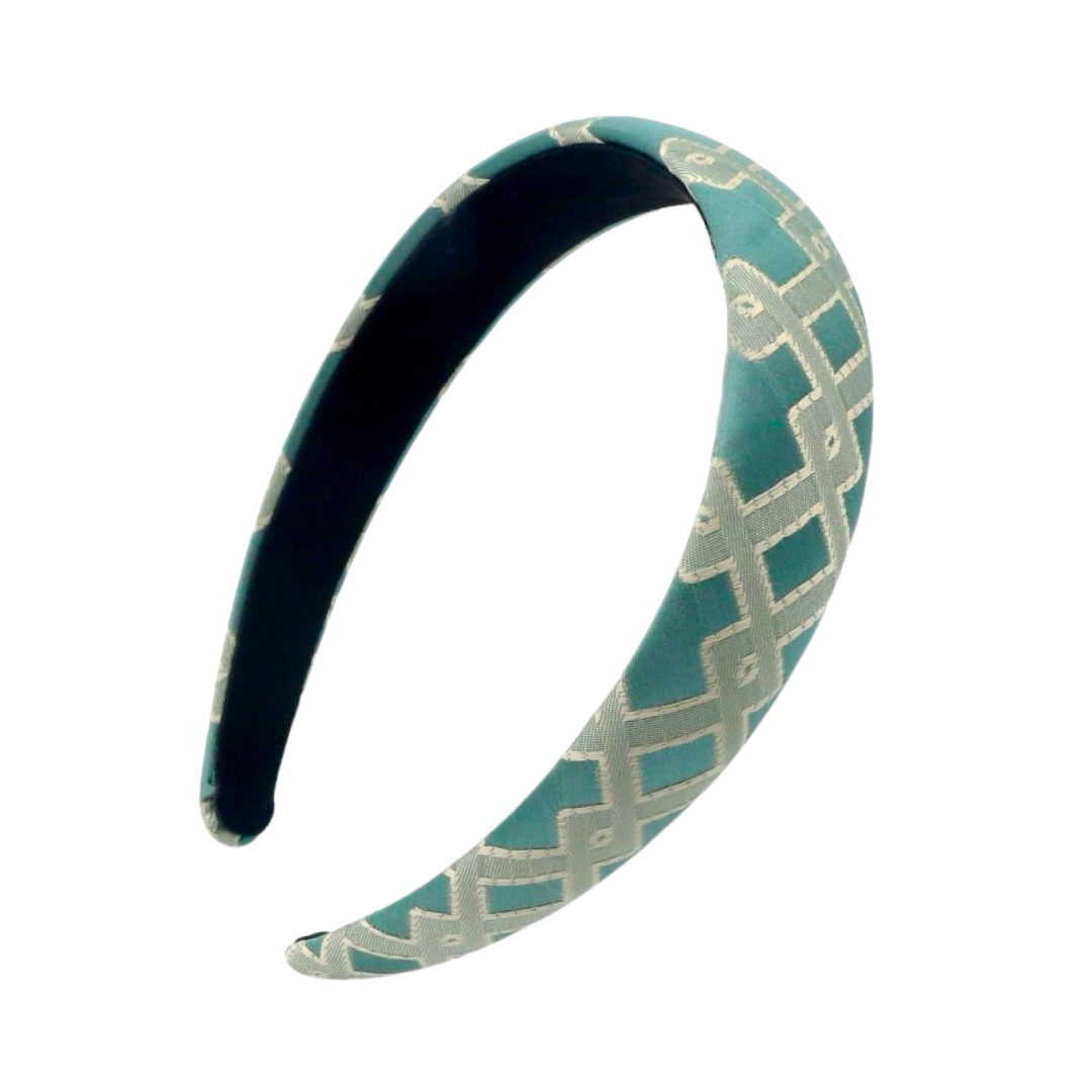 Thin Teal Interlock Headband