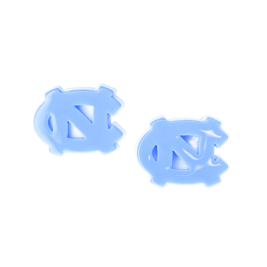 North Carolina  Blue Logo Stud Earrings