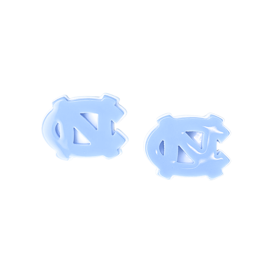 North Carolina  Blue Logo Stud Earrings