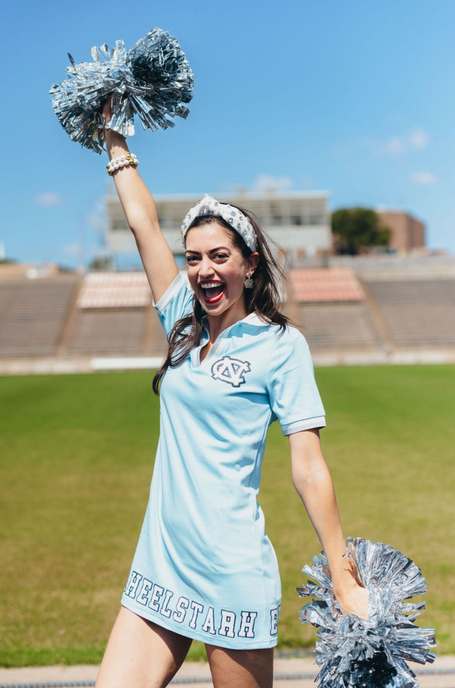 North Carolina White Logo Headband