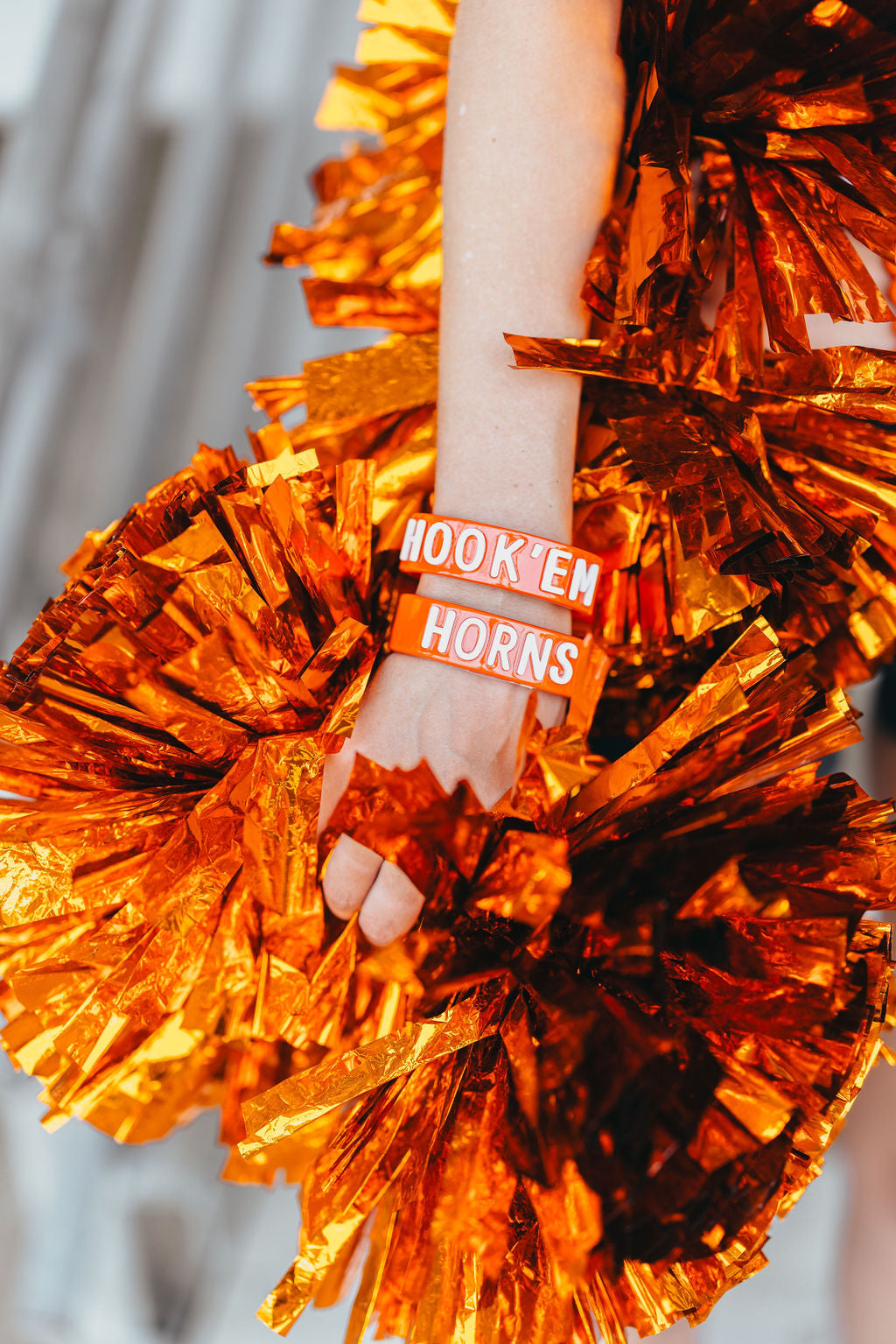 Texas Burnt Orange HOOK'EM Cuff