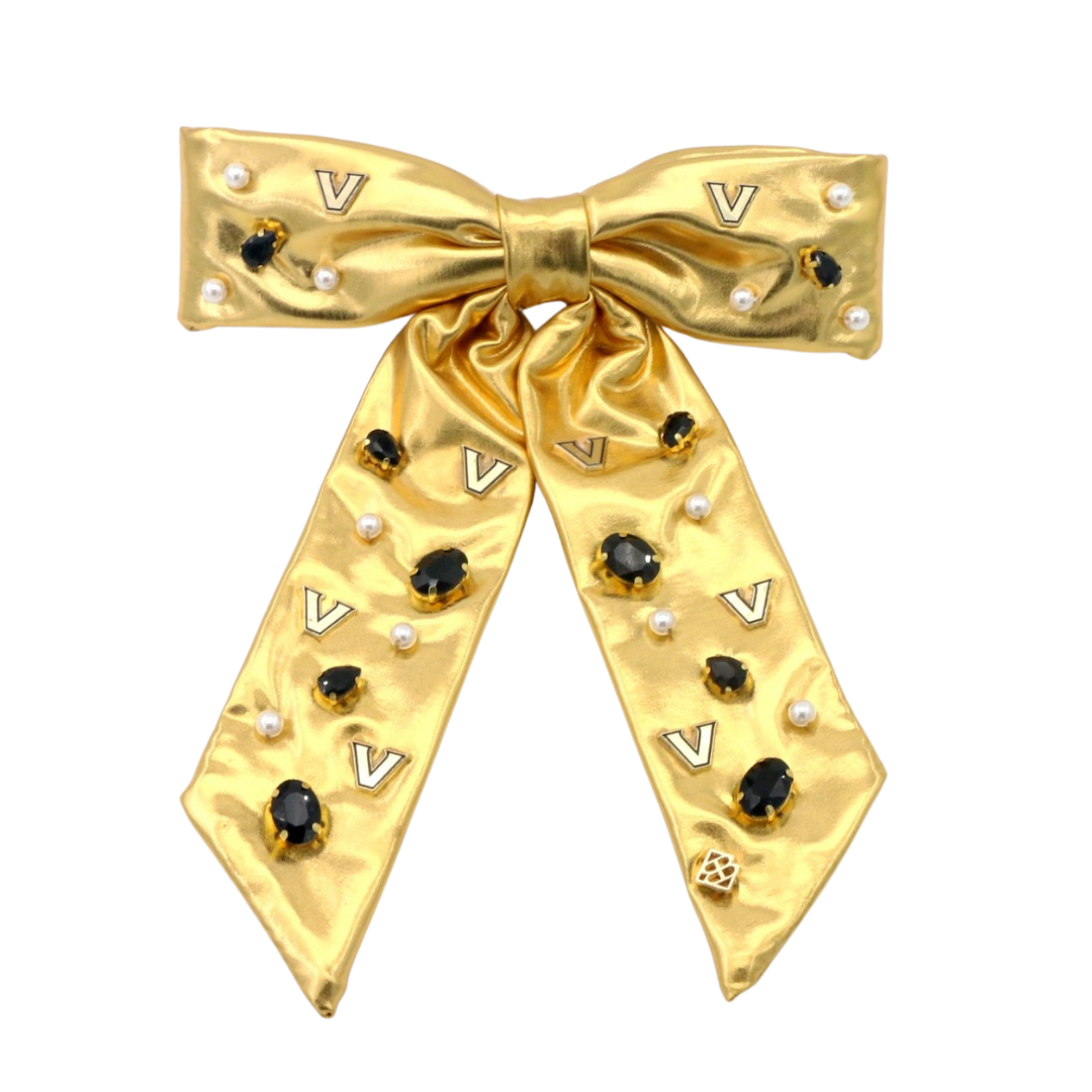 Vanderbilt Gold Bow Barrette