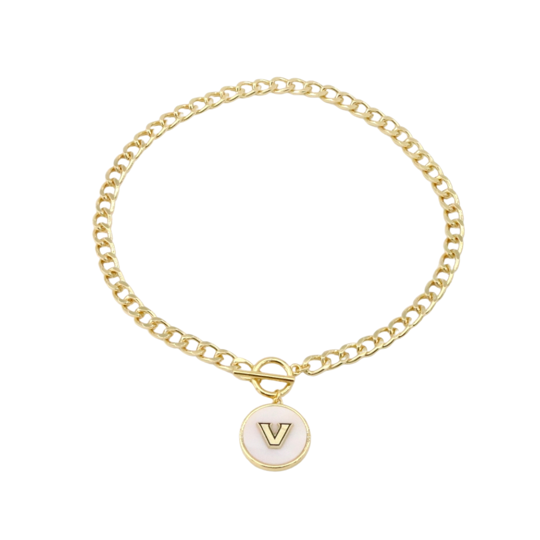 Vanderbilt Logo  Necklace