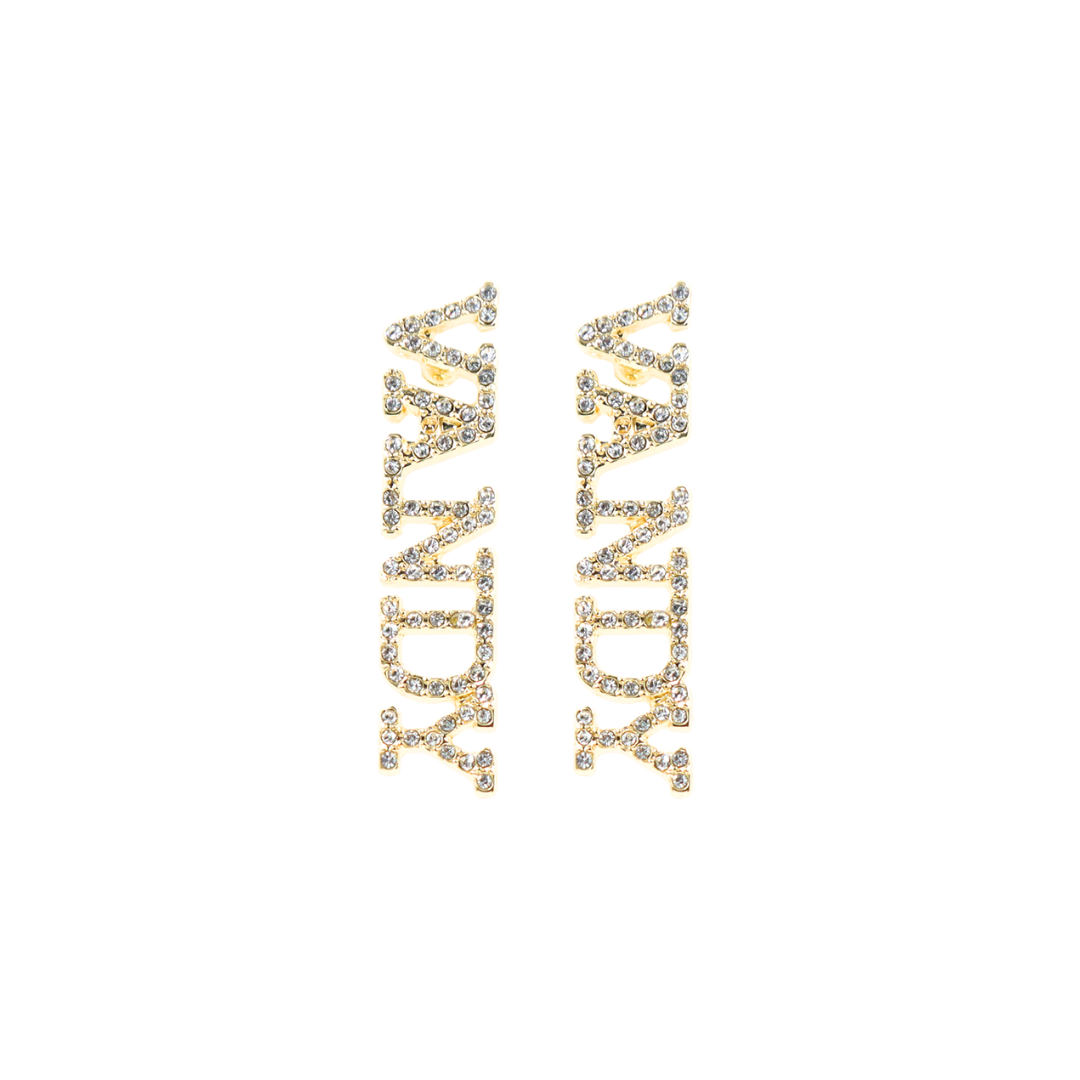 Vanderbilt VANDY Pavé Rhinestone Stud Earrings