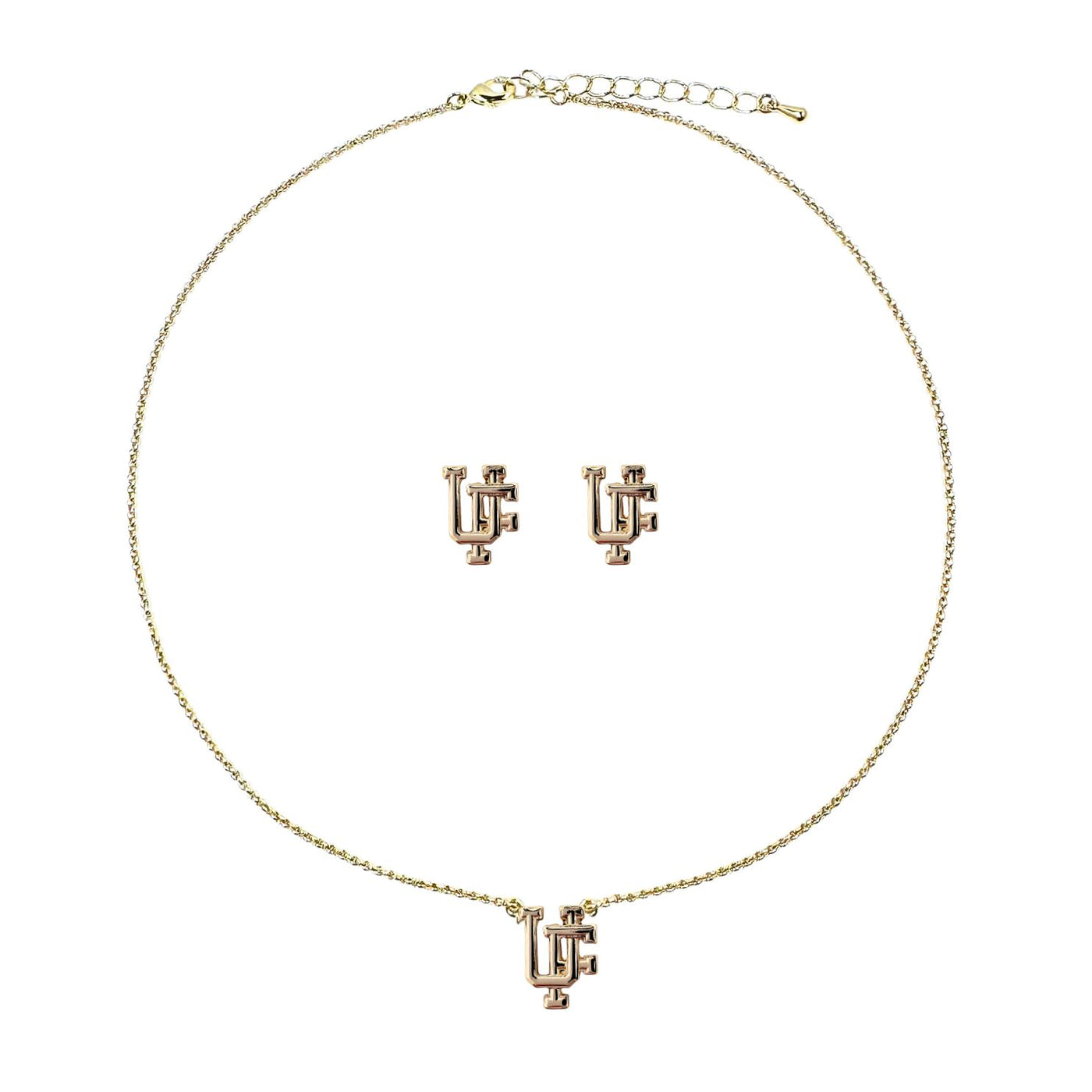 College Vault Florida Stud & Necklace Set
