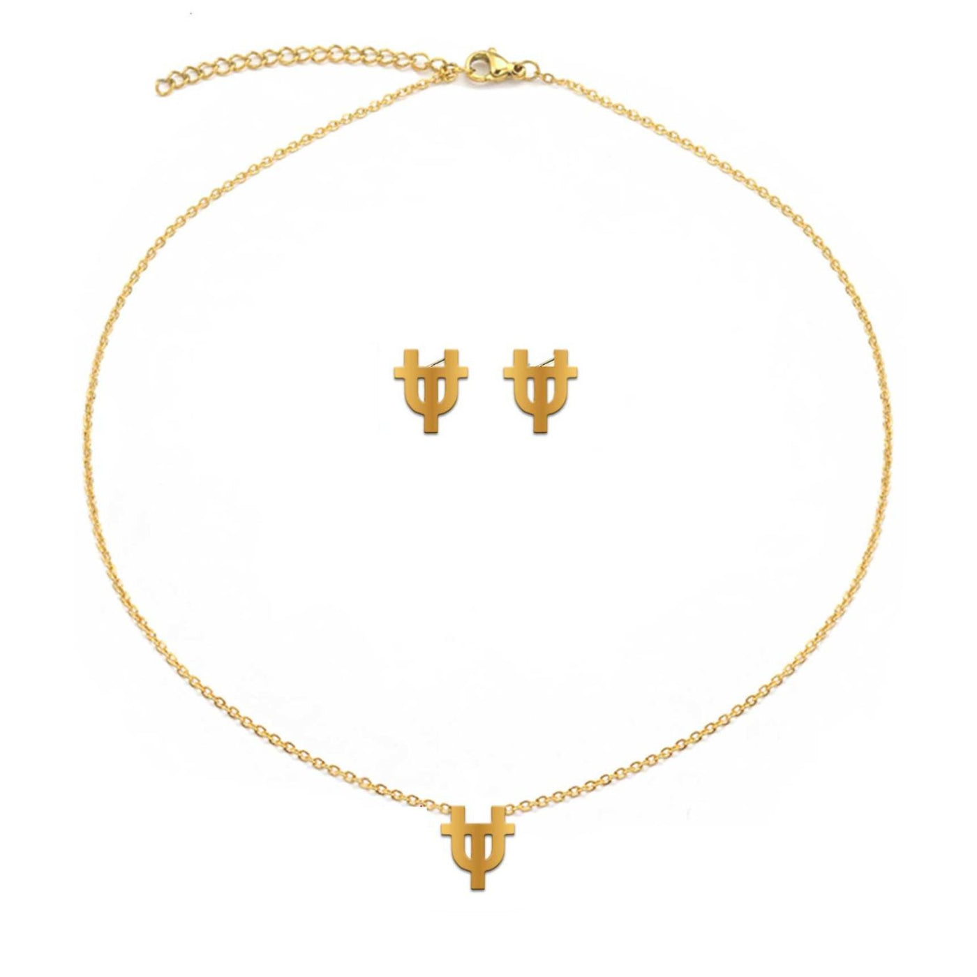 College Vault Tennessee Stud & Necklace Set