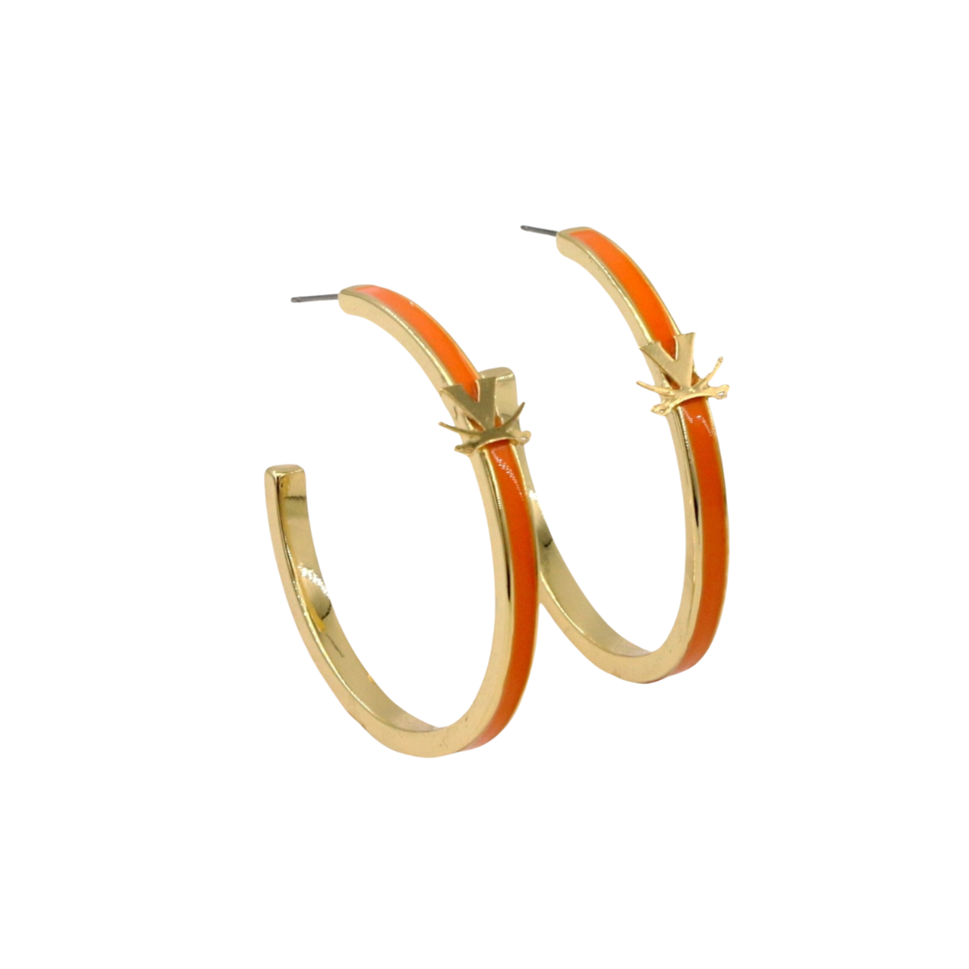 Virginia Logo Hoop Earrings