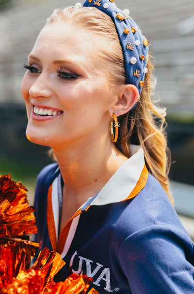 Virginia Logo Hoop Earrings