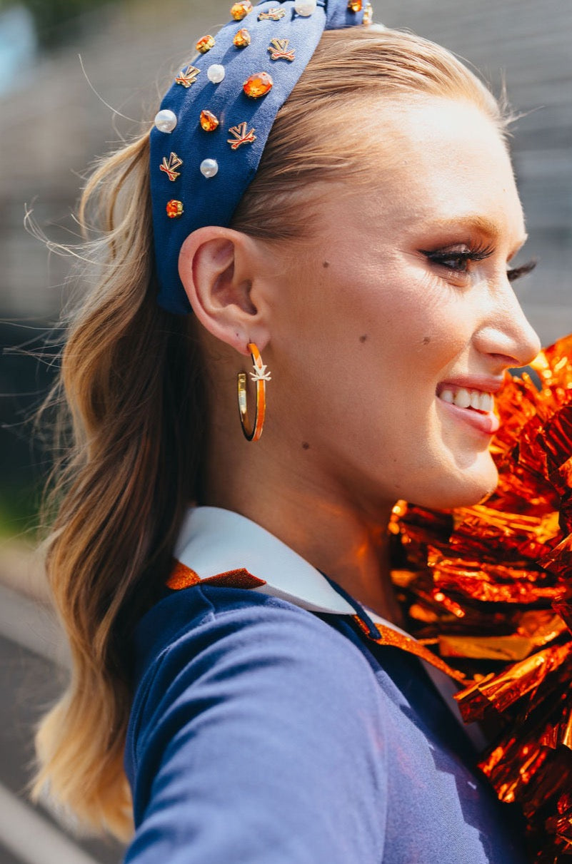 Virginia Logo Hoop Earrings