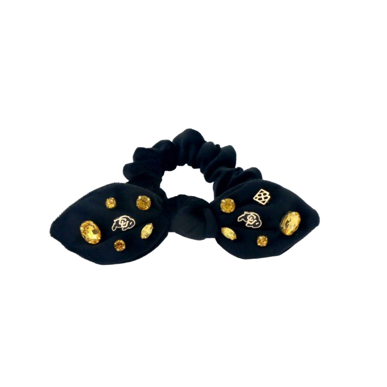 Colorado Black Logo Bow Scrunchie