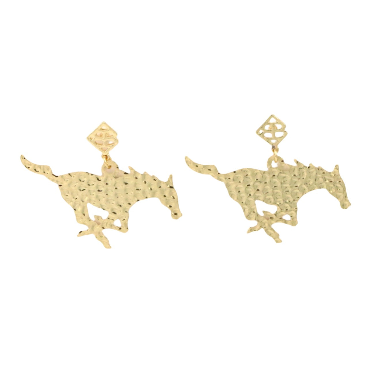 SMU Gold Logo Earring with BC Logo