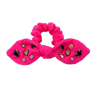 Party Animals Pink Logo Bow Scrunchie PRE-ORDER (Est Ship 7/15)