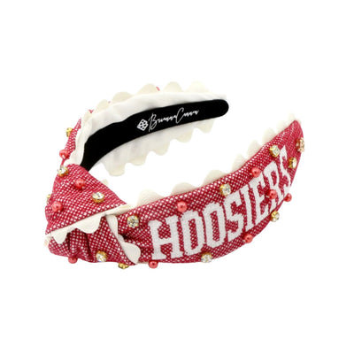 Indiana Child HOOSIERS Cross Stitch Headband