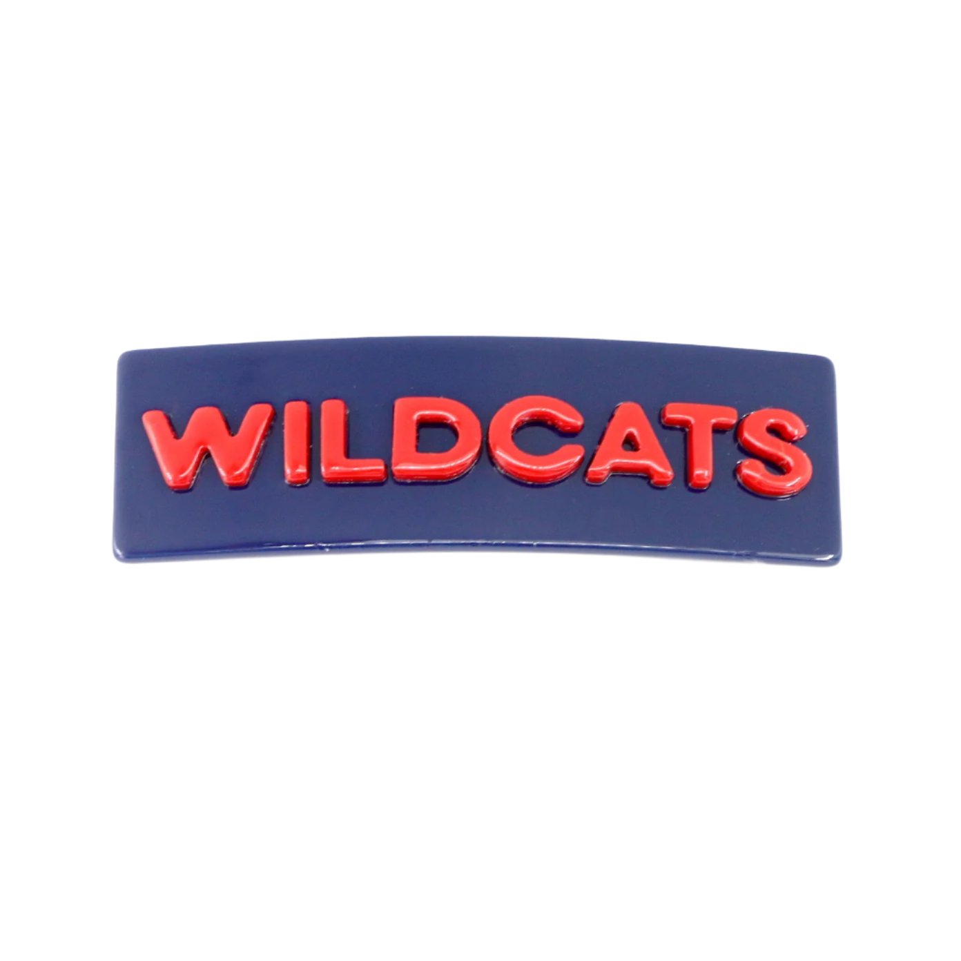 Arizona Navy WILDCATS Rectangle Barrette Clip