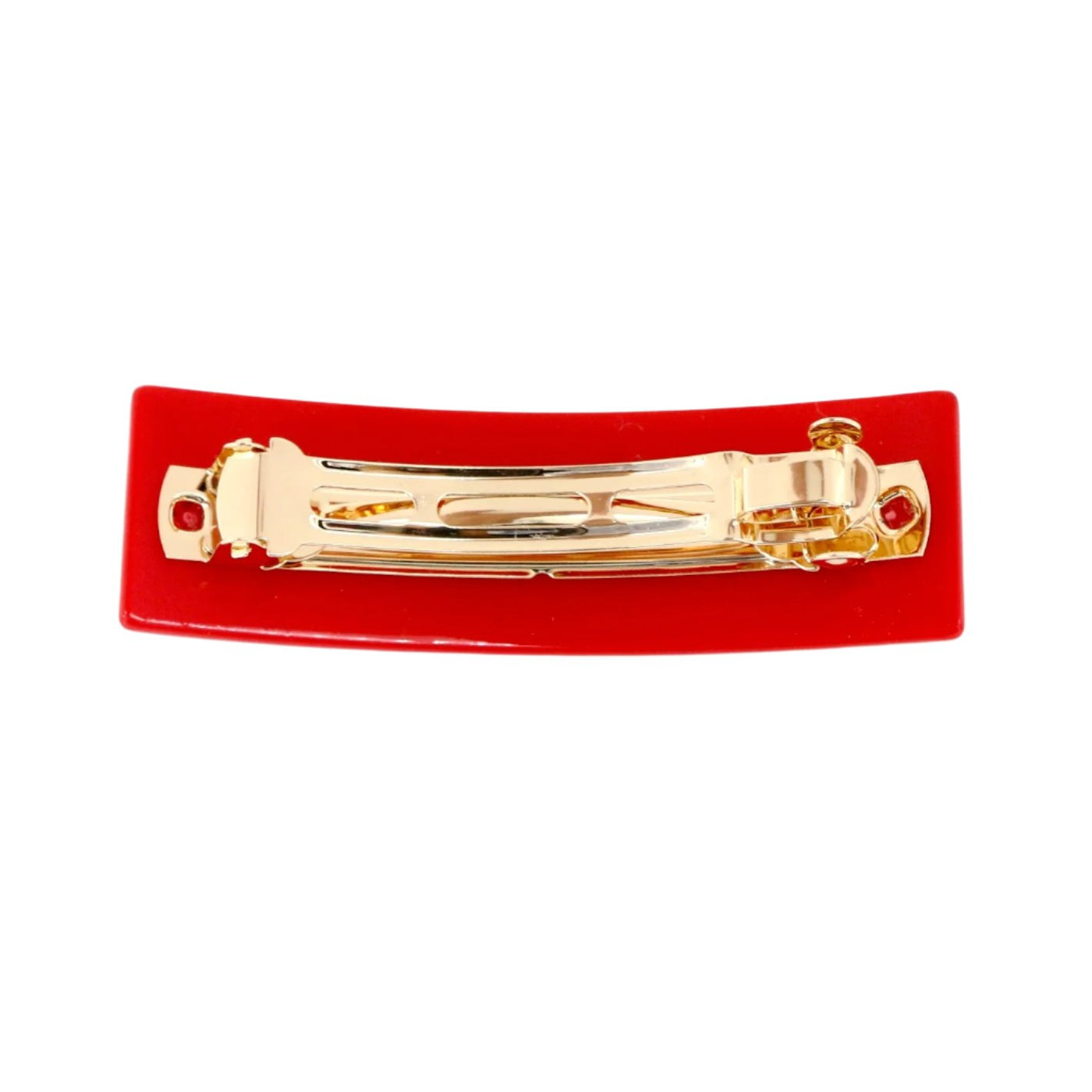 Ohio State Scarlet BUCKEYES Rectangle Barrette Clip