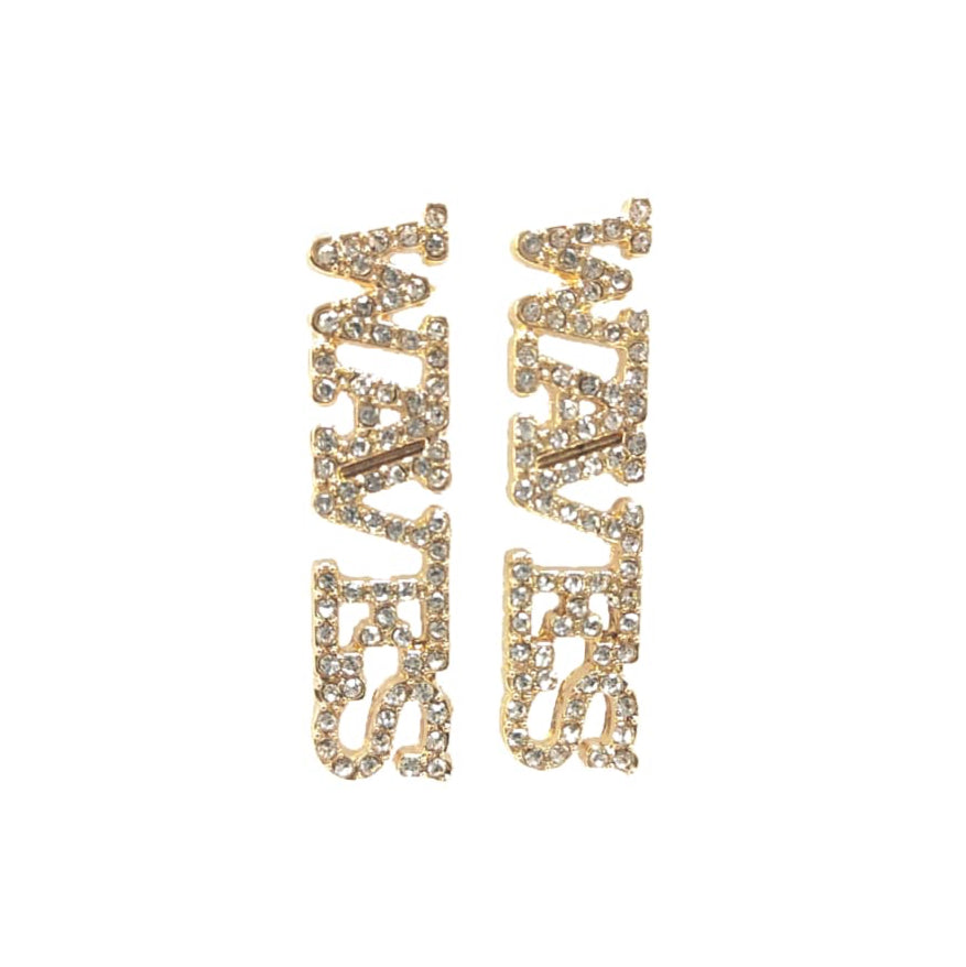 Pepperdine Pavé Rhinestone Stud Earrings PRE-ORDER
