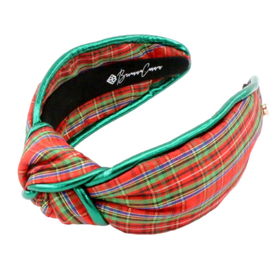 Red Christmas Plaid Headband