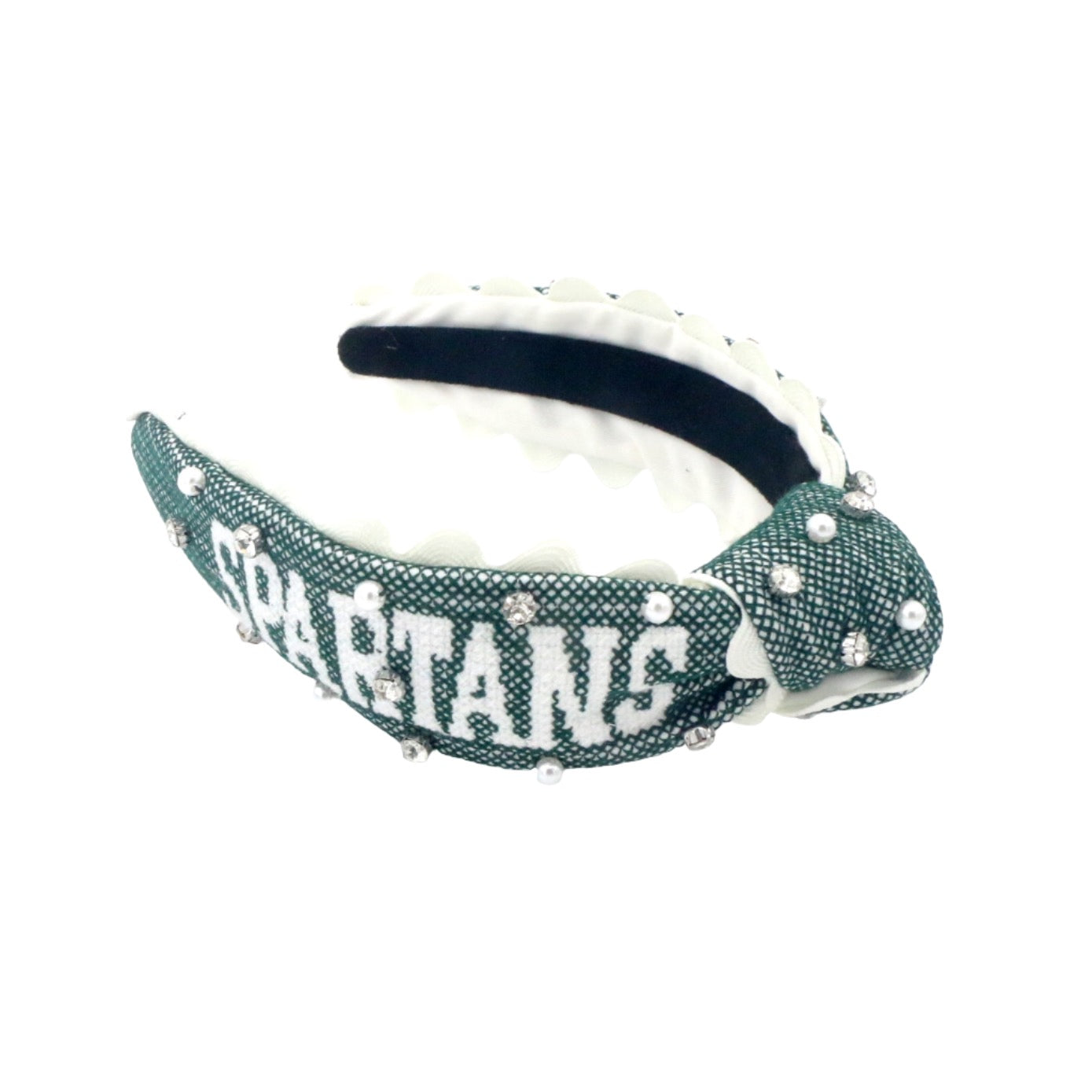 Michigan State Child SPARTANS Cross Stitch Headband