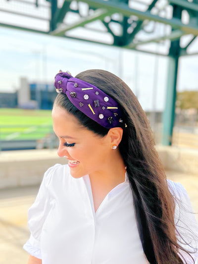 Fan Gear Baseball Headband in Purple