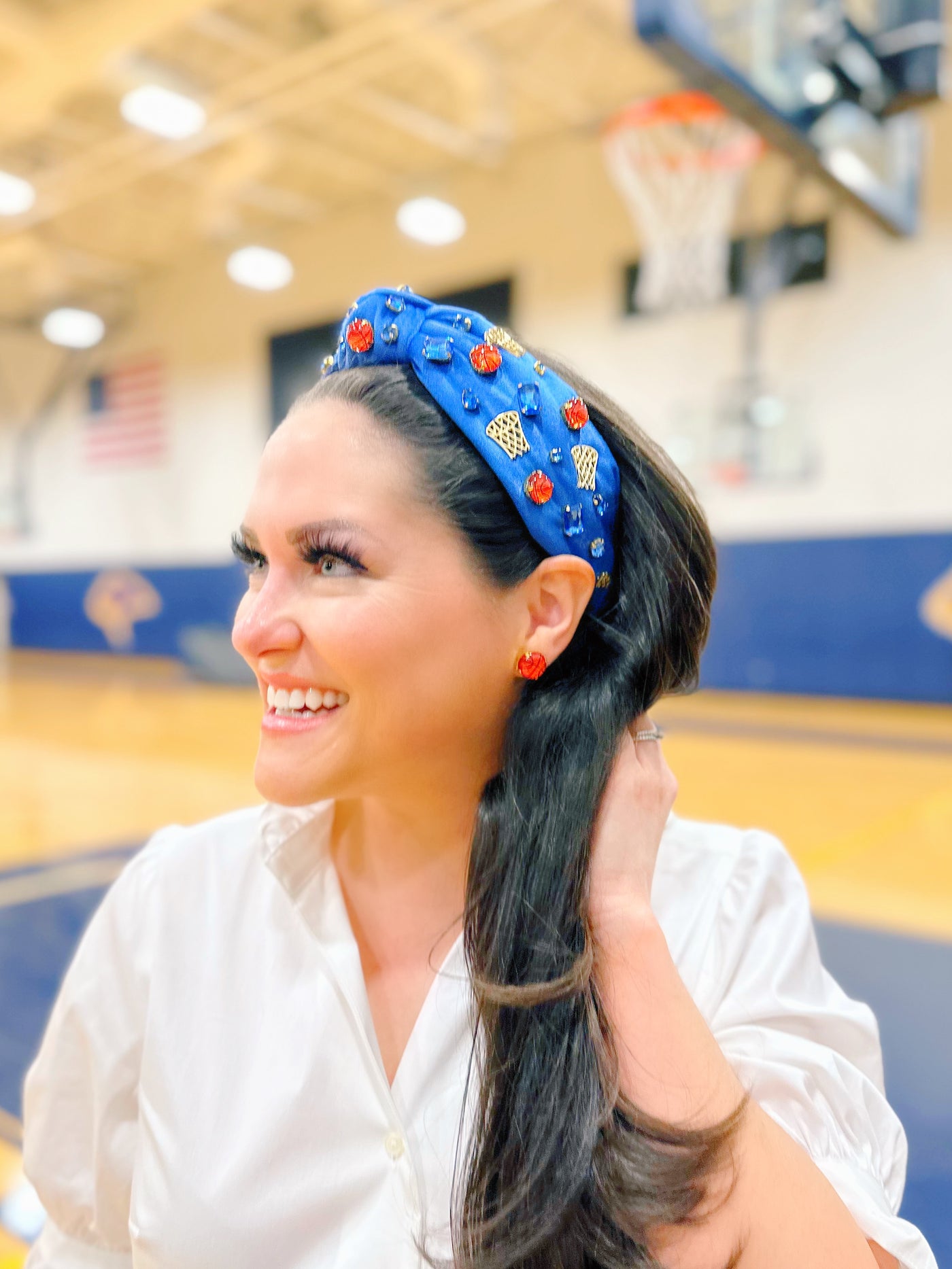 Fan Gear Basketball Headband in Blue