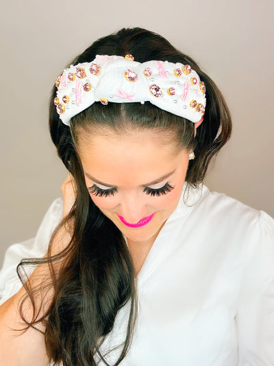 It’s a GIRL - Pink Bow Headband