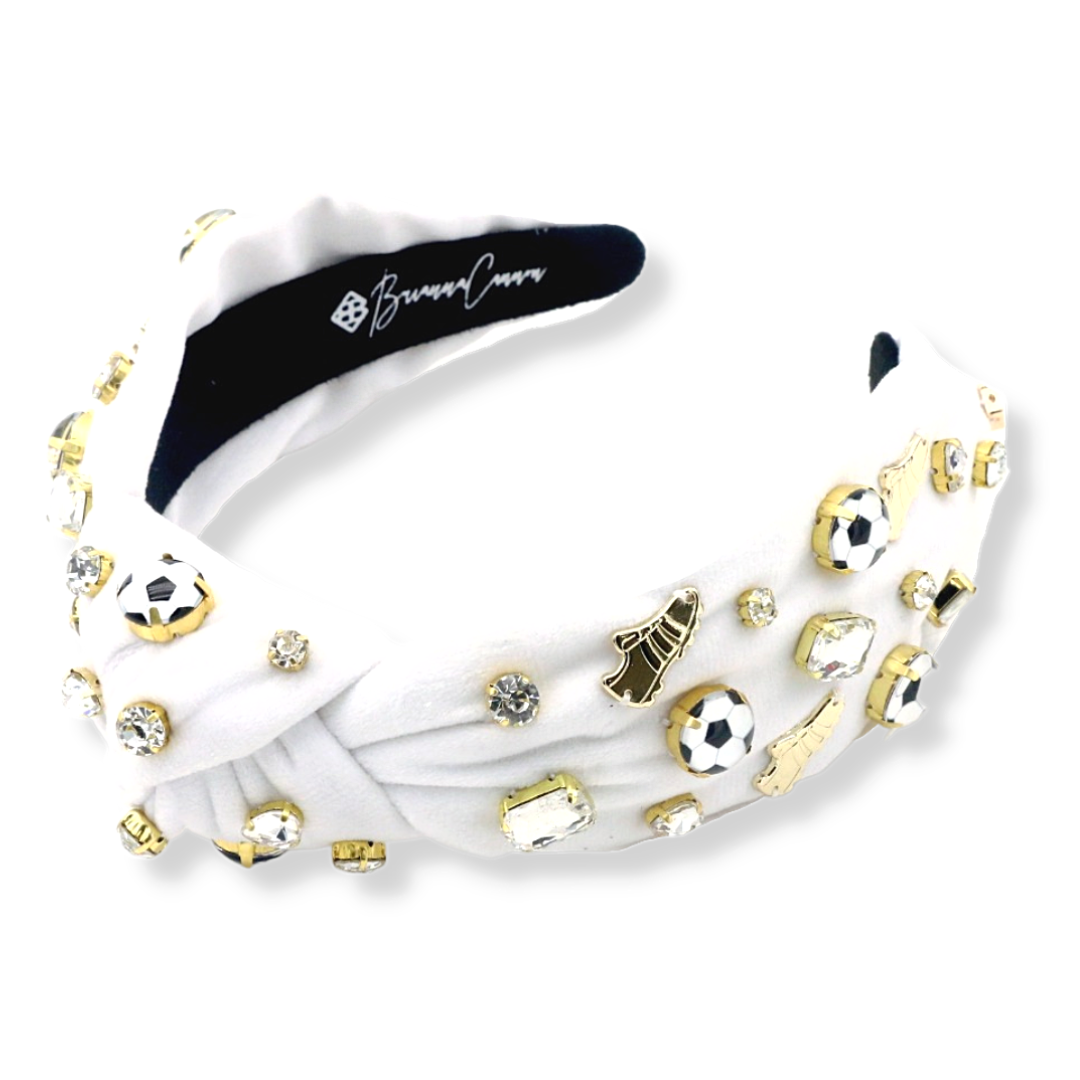 Fan Gear Soccer Headband in White