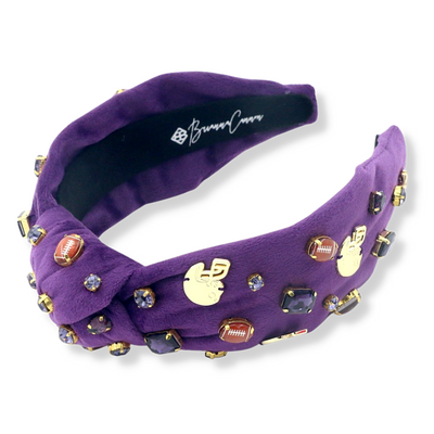 Fan Gear Football Headband in Purple