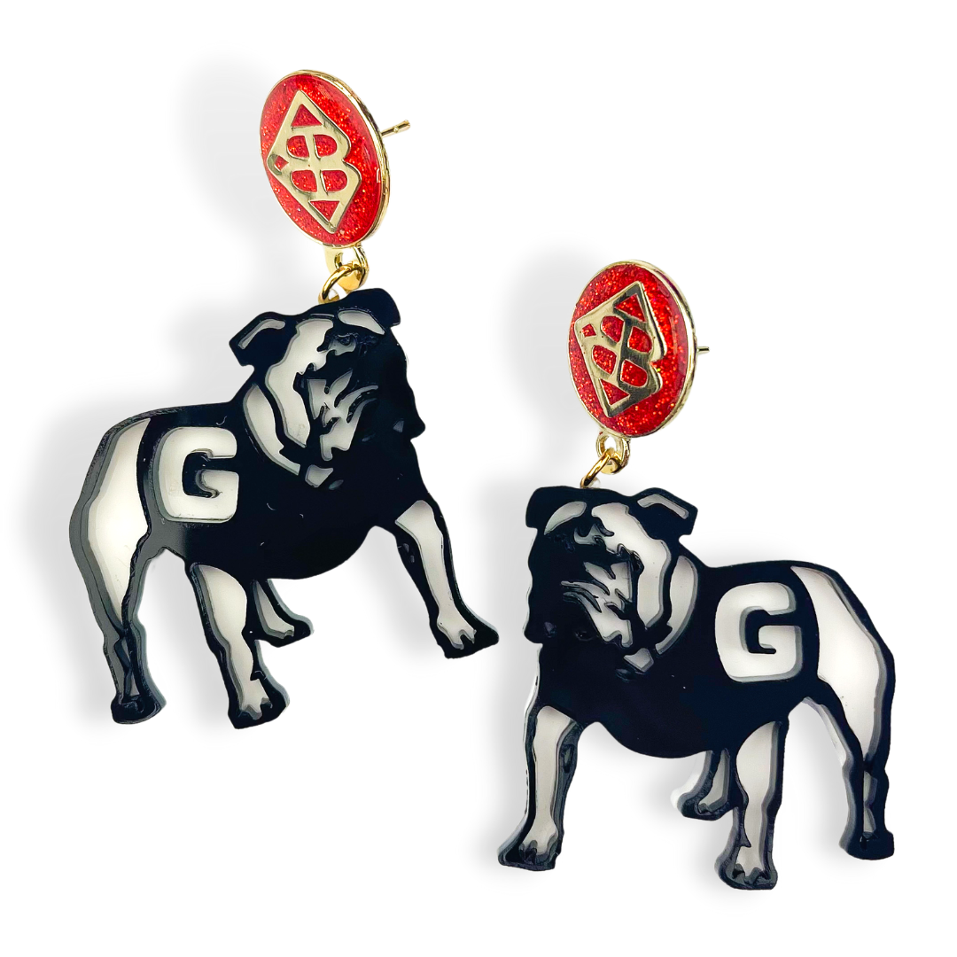 Georgia Bulldog Earrings