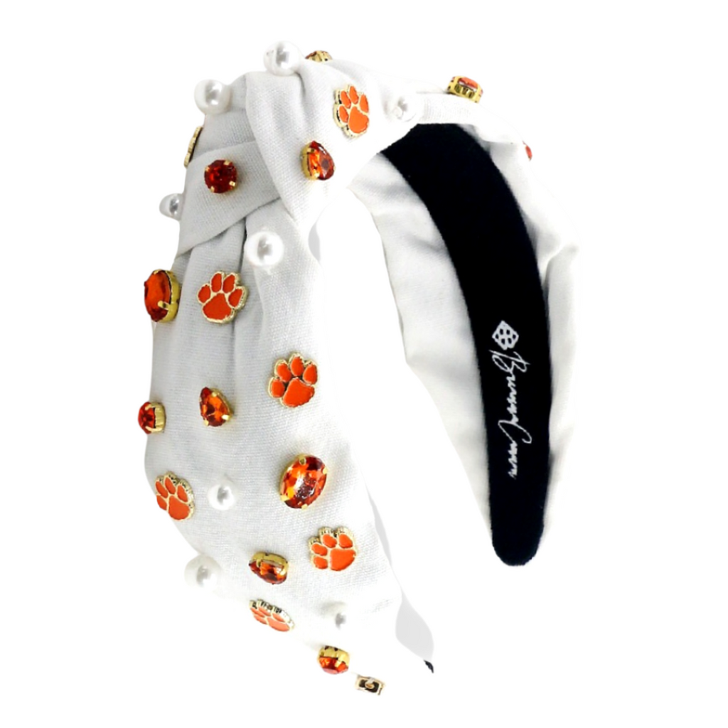 Clemson White Logo Headband – Brianna Cannon display picture 1
