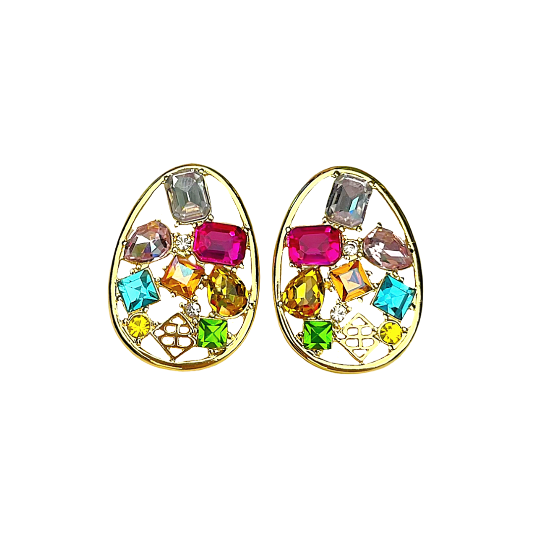 Easter 2022 - Mosaic Egg Stud Earrings