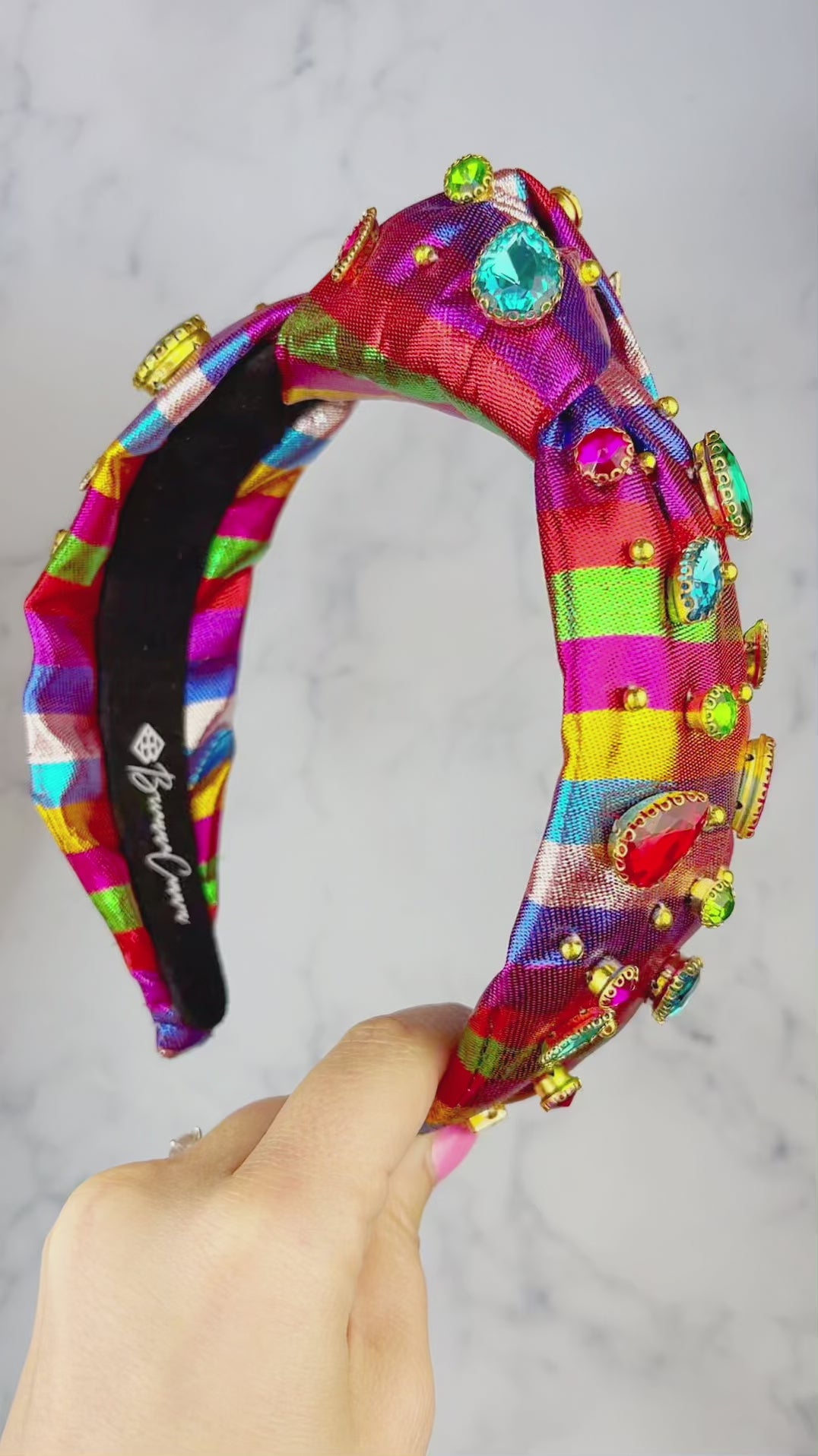 Metalic Lamé Stripe Party Headband