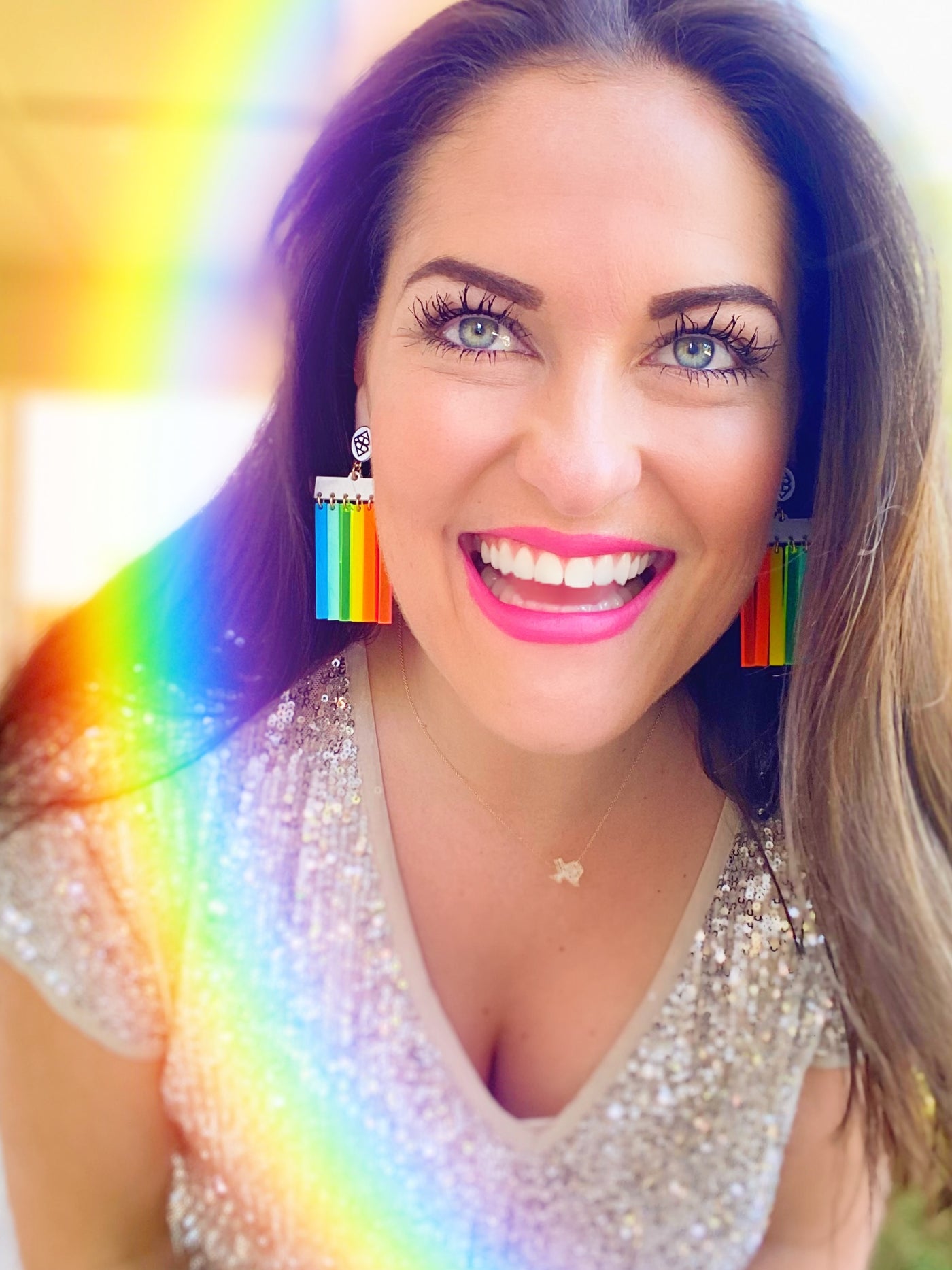 Summer 2020 - Mod Rainbow Logo Earrings